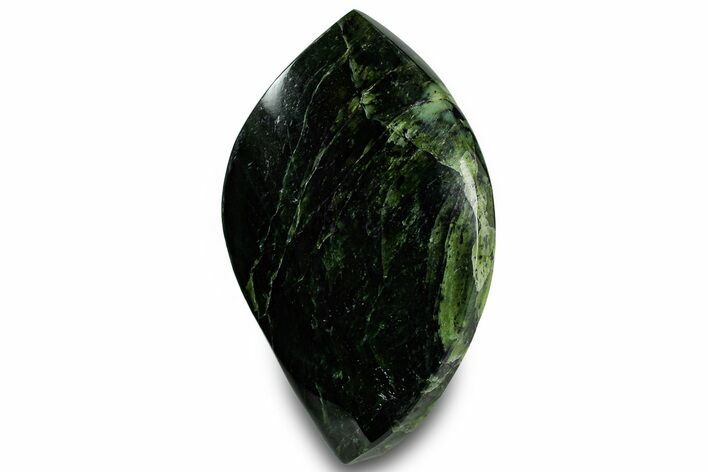 Polished Jade (Nephrite) Flame - Afghanistan #323277
